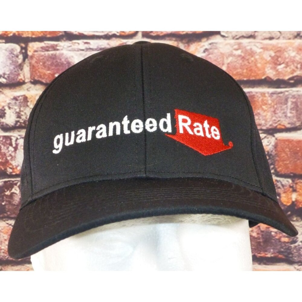 Richard Childress Racing Guaranteed Rate Black RCR Adjustable Baseball Cap Perfo